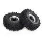 4PCS 1.0 Inch Aluminum Alloy Cyclone wheel JC Tire Spare Parts for SCX24 FMS24 TRX4M RC Climbing Car Vehicle Models Accessories