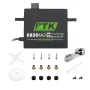 PTK 6830 MG 30 kg Alto Torque 180 ° Aço Inoxidável Engrenagem Metal Digital RC Servo para Robô Carro de Asa Fixa e Modo Aeronave