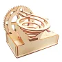 DIY Technology Small Production Wooden Electric Track Steel Ball Slide for Primary Secondary School Students Handmade Building Block Assembly Toys