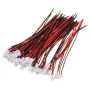Excellway® 100Pcs Mini Micro JST 2.0 PH 2Pin Connector Plug With 120mm Wires Cables