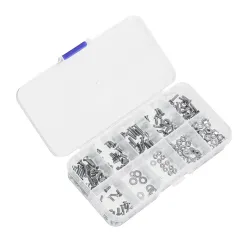 240PCS M2 M2.5 M3 Countersunk Phillips Head Screw Nuts Washers Combo Accessories Set Spare Parts for Fixed Wing RC Airplane