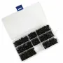 340Pcs Pan Head Tapping Screw Cross Head M3/M3.5/M4/M4.8 Self Tapping Screw Set Assortment Kit Black Furniture Carbon Steel