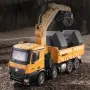 HUINA 1538 1/14 2.4G 26CH Semi-alloy RC Car Grabbing Wood Dump Truck 3-in-1 Vehicle Model RTR