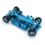 JXMJ CNC Metal 1/28 RC Car Frame Mosquito Drift Racing Car for Wltoys 284161 284010 284131 K969 K989 MINI-Q Accessories Parts