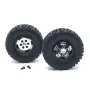 2PCS Upgraded Metal Rims Tires Wheels Double/Single for WPL 1/16 C14 C24 C34 B14 C24 B16 B36 RC Car Vehicles Models Parts