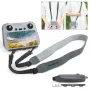 Sunnylife RC Smart Remote Control Lanyard Neck Strap PU Leather Adjustable Hanging Buckle Rope for DJI Mini 3 PRO Screen Controller