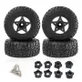 4PCS D231 Upgraded Off-Road Tires Wheels for 1/8 1/10 Short Course Truck RC Cars Vehicles Models Parts Accessories