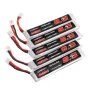 10Pcs URUAV 3.8V 300mAh 40/80C 1S HV 4.35V PH2.0 Lipo Battery for Eachine TRASHCAN Snapper6 7 8 US65