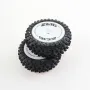 2PCS Wltoys 124007 1/12 RC Car Spare Front Tires Wheels Rims Glued 2485 Vehicles Models Parts Accessories