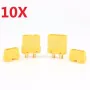 10 Pair Amass XT90+ Plug Connector Male & Female With Sheath for RC Drone Airplane Car Battery Cable