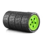 4PCS Off Road Tires Wheel 17mm Hex Hubs for 1/7 RC Racing Car Arrma Infraction Felony ZD KM RC Car Parts