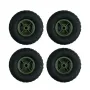 4PCS LDR/C LDP06 1/12 Unimog RC Car Spare Tires Wheels L0049G L0049Y Vehicles Models Parts Accessories