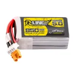 TATTU R-LINE V5.0 11.1V 14.8V 22.2V 850mAh 150C 3S 4S 6S LiPo Battery XT30 Plug for RC Drone