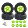 4PCS D231 Upgraded Off-Road Tires Wheels for 1/8 1/10 Short Course Truck RC Cars Vehicles Models Parts Accessories