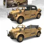 HG HG4-51 TRASPED 1/18 2.4G 4WD RC Car STEYR 1500A Command Vehicle LED Light Simulated Sound Smoke Crawler Off-Road Climbing Truck RTR Full Proportional Models Toys