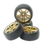 4pcs HBX 2188A 2195 1/18 4WD RC Car Wheel Tire Black 88172 Glod 88173 Parts