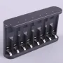 Carregador de bateria ISDT A8 Air com 8 compartimentos AA e AAA, carregador inteligente de bateria com máx. 27 W de operação sem fio para bateria recarregável 10500 12500 Ni-MH/CD LiHV LiFePO4, entrada USB C