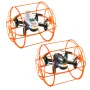 YLR/C S166 Rimovibili 2 Batterie Design Arrampicata Parete Corsa Piatta Modalità di Volo ARIA con Illuminazione Gradiente Griglia di Rollio a 360° Protezione Completa Regalo per Bambini Giocattoli RC Drone Quadcopter RT