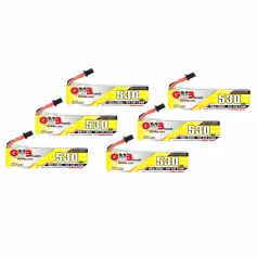 6PCS Gaoneng GNB 3.8V 530mAh 90C 1S LiHV Lipo Battery A30 Plug for Sub250 Nanofly20 Emax Tinyhawk S BetaFPV Beta75X Whoop RC Drone FPV Racing