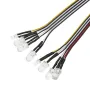 Analog Kontrol Işık Seti 14 Işık DIY Bağlantılı LED Işıklar 1/10 1/8 Model Arabalar için