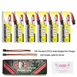 6Pcs Gaoneng 3.8V 380mAh 90C 1S LiHV Battery A30 Plug With Adapter Cable for Emax Tinyhawk S BetaFPV Beta75X