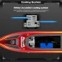 Flytec V003 RTR 2.4G 30km/h RC Boat High Speed Competitive Racing LED Lights Waterproof Auto Capsize Reset Self-Righting 3 Speed Ultra Long Using Time Water Cooling System Vehicles Models Toys