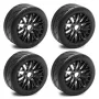 4PCS Wheel Hub Rubber Tires for 1/8 ARRMA 1/7 Infraction 6S F1 Limitless RC Car Vehicle Models Parts D266