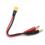 Kabel Pengisian Daya T/XT30/XT60/XT90 ke Colokan Pisang 4.0mm Kawat Silikon 14AWG untuk Baterai Lipo