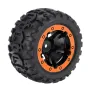 2PCS Tires Wheels Rims for HBX 16889 1/16 RC Car Vehicles Spare Parts M16038