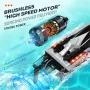 HXJRC HJ816 RTR 55km/h 2.4G Brushless RC Boat High Speed Net Ship Capsized Reset LED Light Speedboat Waterproof Electric Racing Vehicles Models Lakes Pools Remote Control Toys