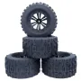 4PCS ZD Racing 1/10 Truck Universal Wheel Tire for HPI HSP Savage XS TM Flux RC Car Parts