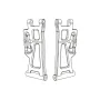 MJX 14210 RC Car Front Swing Arm Steering Seat Rear Swing Arm Rear Mount Spart Parts 14210B 14220B 16230 14240B 14250B 16260