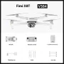 FIMI X8T V384 Roklink 5.0 20KM FPV With 48MP Wide-Angle Tele 18mm Thermal Lens Triple Camera Gimbal AI Super Night Video 47mins Flight Time Foldable RC Drone Quadcopter RTF