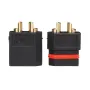 Amass XT60W Waterproof Plug Gold-Plated Black Bullet Connector Male and Female Plug for RC Drone