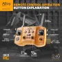 HJ Models 689-714A 1/16 2.4G 16CH RC Car Excavator Engineering Vehicles Alloy Bucket Digging 680° Rotation Spray LED Light Sound RTR Toys