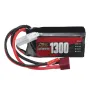 ZOP Power 2S 7.4V 1300mAh 30C 9.62Wh LiPo Battery T Plug for HBX 16889 JJRC Q130 RC Car