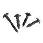 340Pcs Pan Head Tapping Screw Cross Head M3/M3.5/M4/M4.8 Self Tapping Screw Set Assortment Kit Black Furniture Carbon Steel