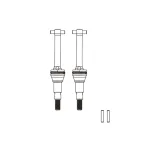 MJX 14301 14302 14303 RC Car CVD Front Drive Shaft Shock Absorber Spart Parts 14500 14410