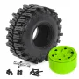 4PCS Climbing Rock Crawler Tires Wheels Rims for 1/8 Off-Road Truck Crossrc Yikong MST MJX H8H RC Cars Vehicles Models Spare Parts R215