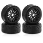 4PCS Wheel Hub Rubber Tires for 1/8 ARRMA 1/7 Infraction 6S F1 Limitless RC Car Vehicle Models Parts D266