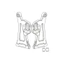 MJX 14210 RC Car Front Swing Arm Steering Seat Rear Swing Arm Rear Mount Spart Parts 14210B 14220B 16230 14240B 14250B 16260