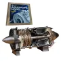 NIKOLATOY 1/3 WP-85 Jetmotormodell DIY Monteringssats Utmärkt STEAM Vetenskaplig Utbildning Upptäcktsleksaker Barn Barnpresenter