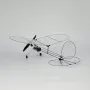 MinimumRC Butterfly T1 360mm Wingspan Carbon Fiber Film Ultra-light Indoor RC Airplane KIT+Motor
