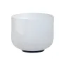 [US Direct] CVNC 432Hz 10\ C Note Chakra Crystal Singing Bowl Frosted Quartz Sound Heal Bath