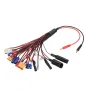 20 in 1 Multifunction Charger Cable 4mm Banana Pklug to XT60 XT90 EC3 EC5 Tamiya for B6 B6AC PL6 PL8 Charger