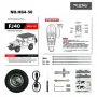 HG HG4-50 TRASPED 1/16 2.4G 4WD RC Car for TOYOTA Land Cruiser FJ40 1983 Rock Crawler LED Light Simulated Sound Off-Road Climbing Truck RTR Full Proportional Models Toys
