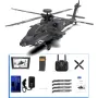 YXZNRC F11-S 1:32 AH-64 Apache Scale 2.4G 6CH GPS Altitude Hold Posicionamento de Fluxo Óptico Câmera FPV 5.8G Motor Duplo Brushless Flybarless RC Helicóptero RTF