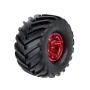 4Pcs Austar Wheel Tires Plastic Wheel Rims for 1/10 RC Crawler HSP HPI Car Parts