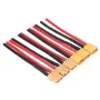 3Pairs XT60 Male Plug 12AWG 10cm Silicone Cable Wire