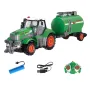 Landi QH205 1/24 27MHZ 4CH RC Auto Farmer Series Hout Gesimuleerd Transport Model Licht Geluid Afstandsbediening Speelgoed Jongens Kiepwagen Techniek Voertuigset Kinderen Cadeaus